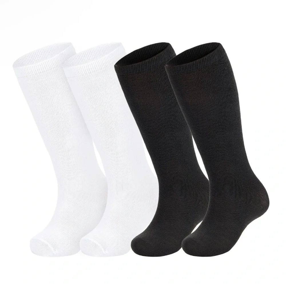 ⚡️ NIP Black White 2 Pairs Soccer Socks Size L (6-9 years)